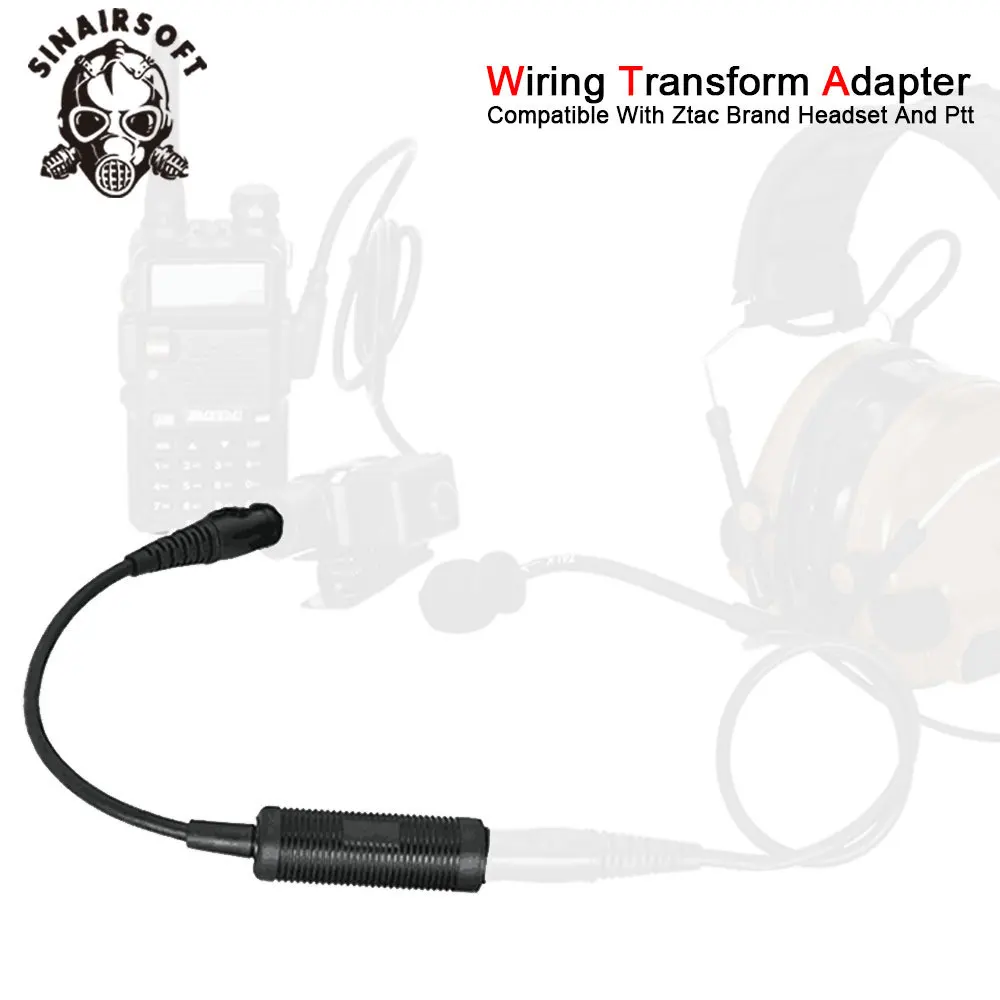 Adaptador de cable PTT para conexión de auriculares