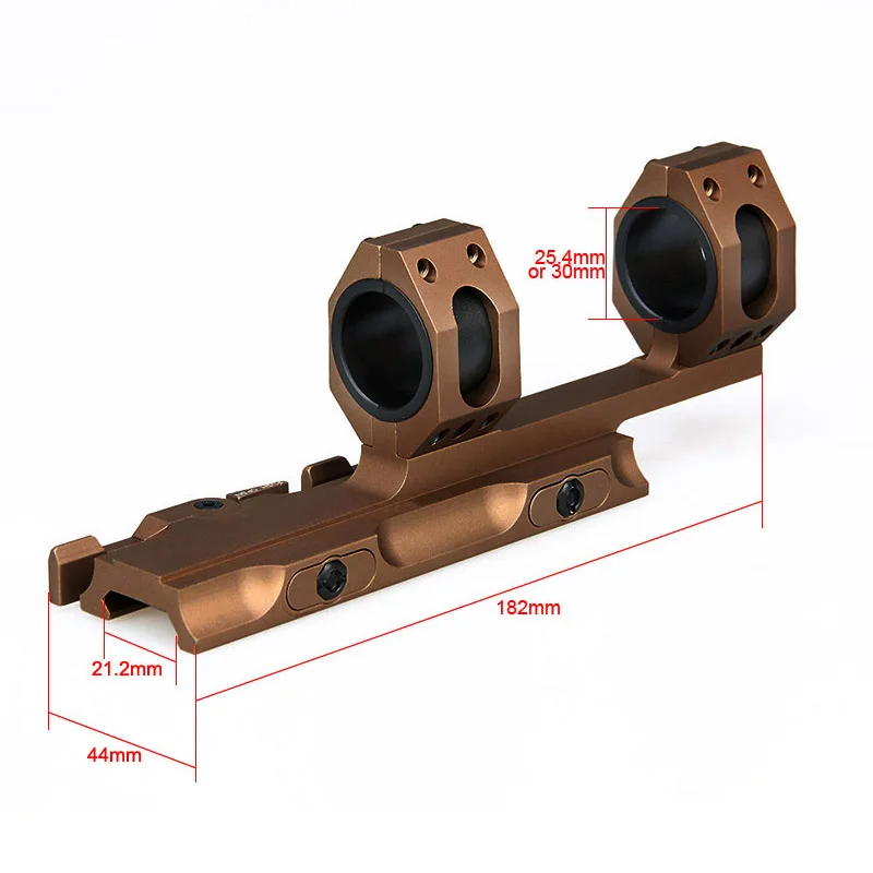 Montura QD doble anillo para mira telescópica PPT rail táctico - imagen 4