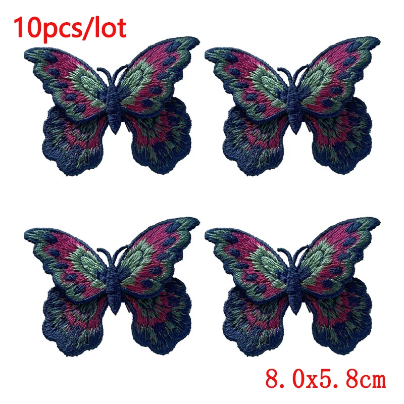 Parche termoadhesivo bordado insectos vintage mariposas y polillas - imagen 2