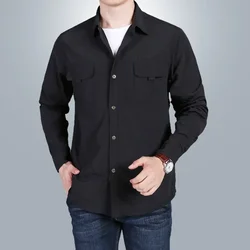 Camisa táctica transpirable secado rápido protección UV manga larga