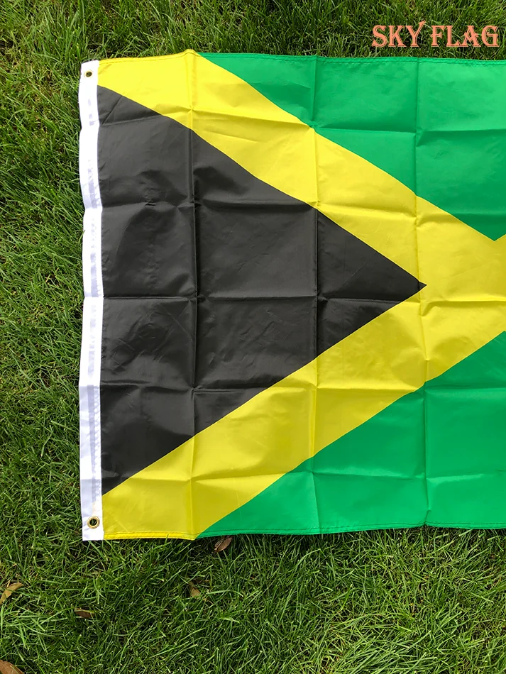 SKY FLAG Bandera Nacional de Jamaica 90x150 cm Poliéster Colgante