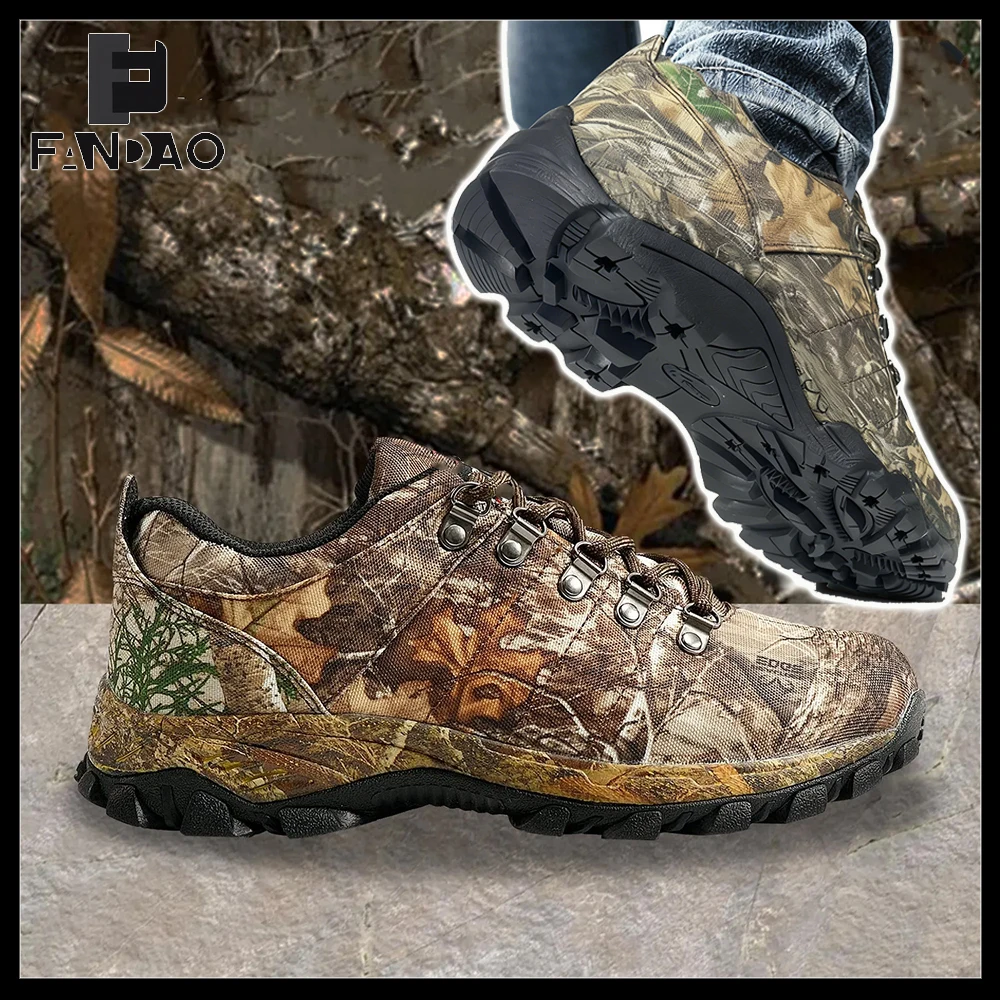 Botas tácticas camuflaje impermeables antideslizantes para senderismo - imagen 5