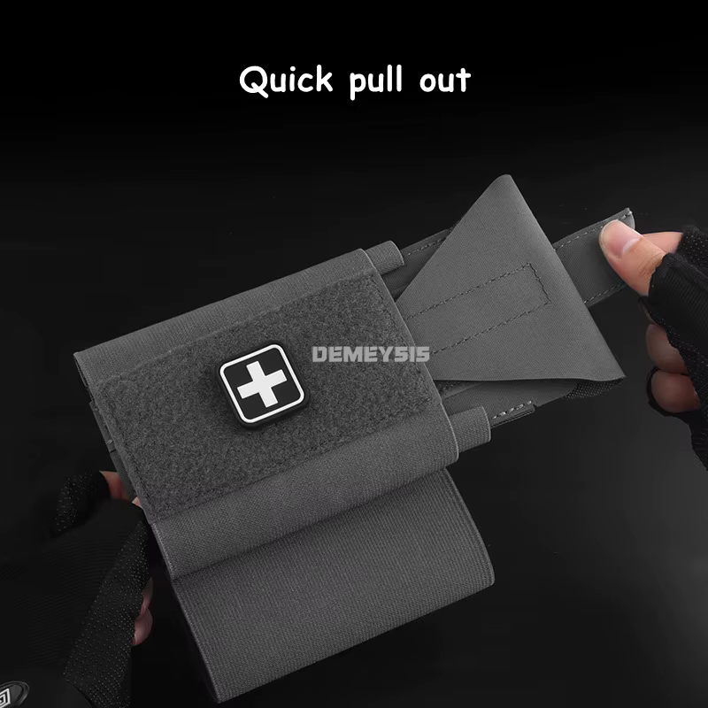 Bolsa médica táctica MOLLE para primeros auxilios y torniquete - imagen 3