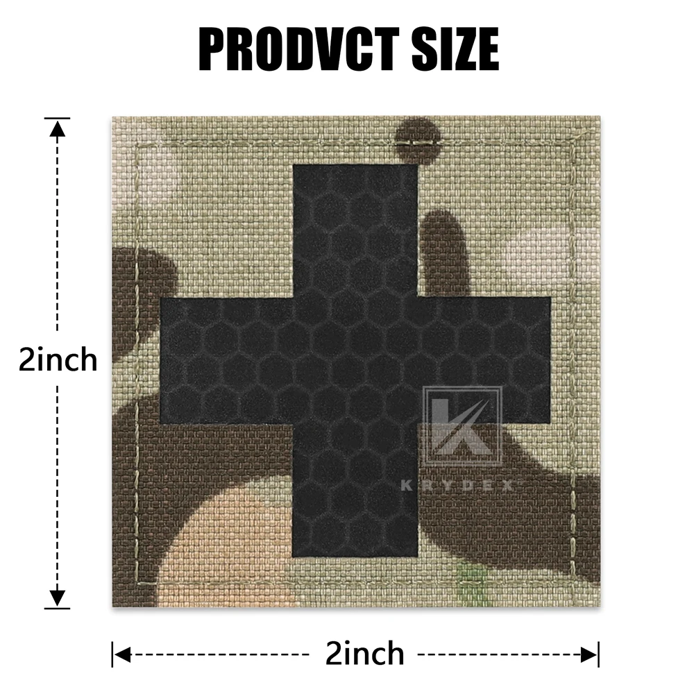 KRYDEX Parche IFAK médico cruz reflectante para primeros auxilios - imagen 3