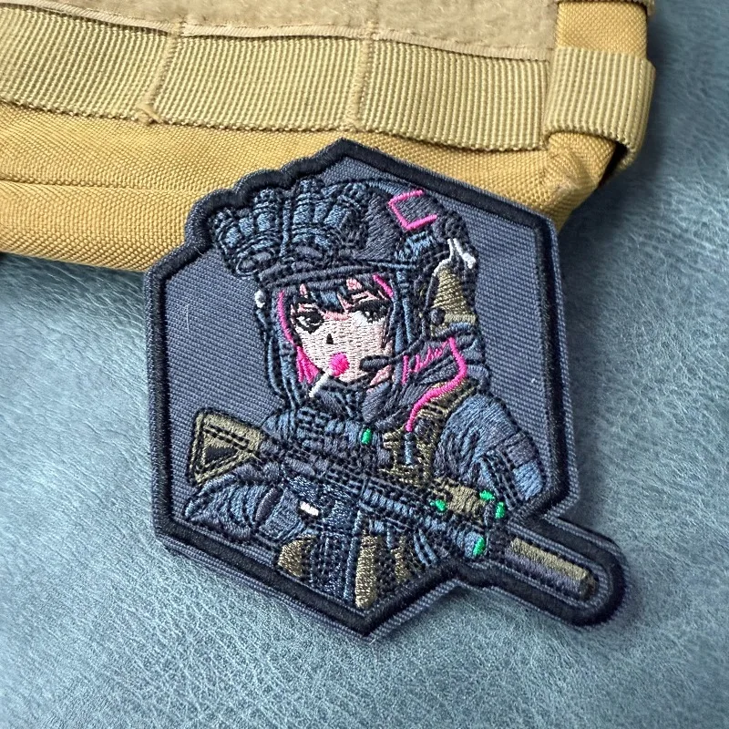 Parche morale táctico bordado con velcro para mochila o chaqueta