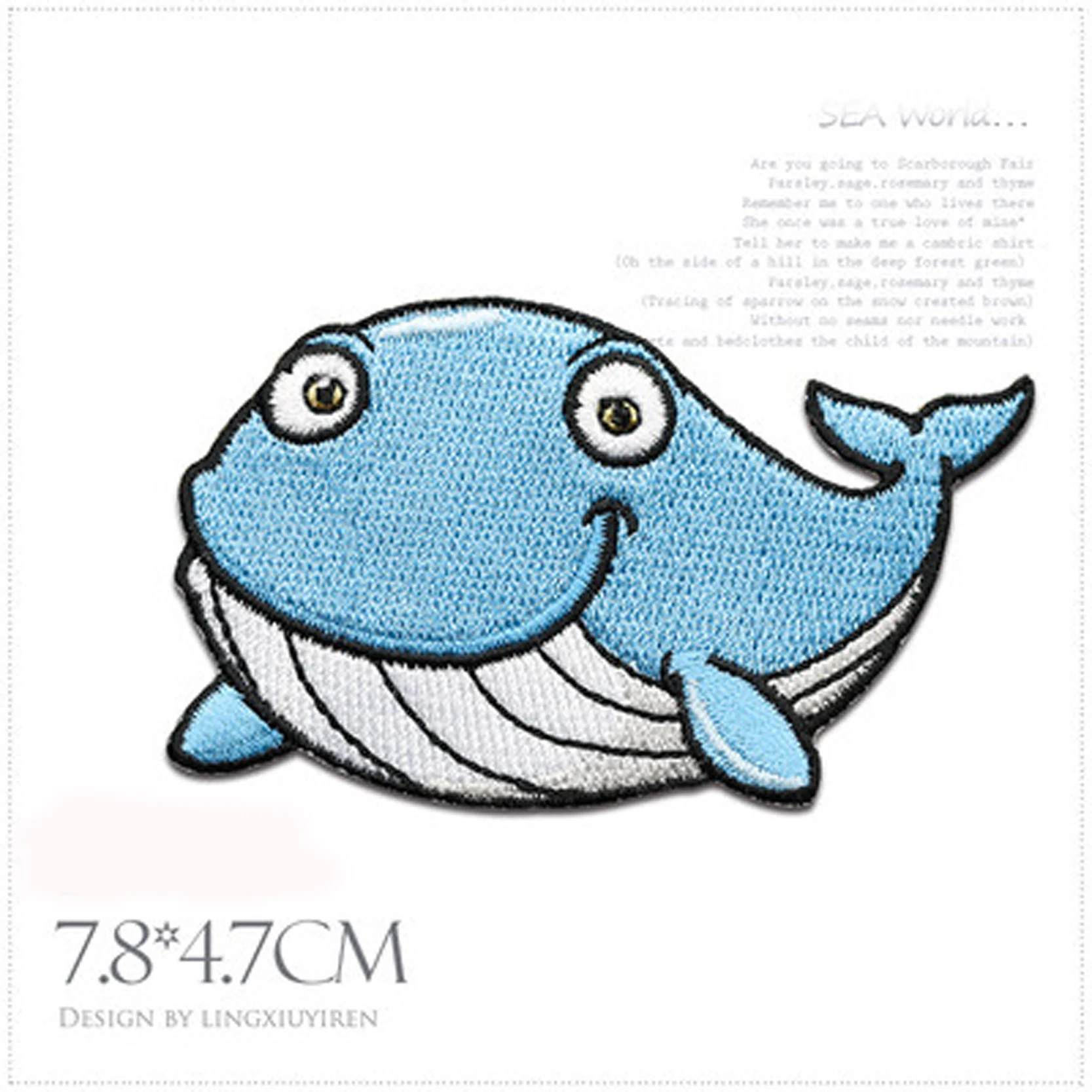 Parche termoadhesivo criaturas marinas cartoon para ropa infantil - imagen 2