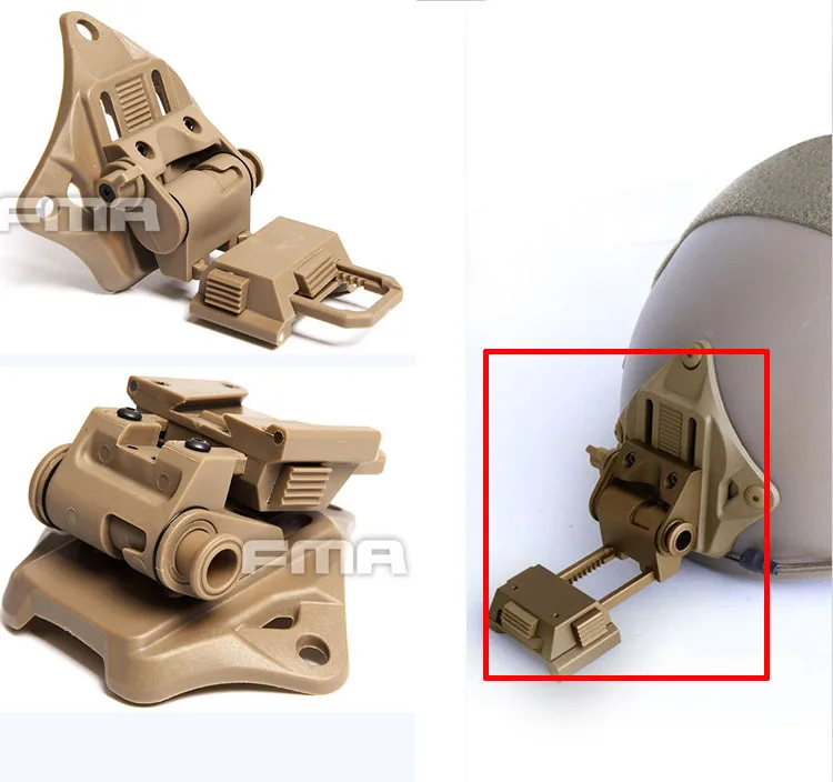 FMA soporte abatible gafas de visión nocturna NVG para casco táctico - imagen 5