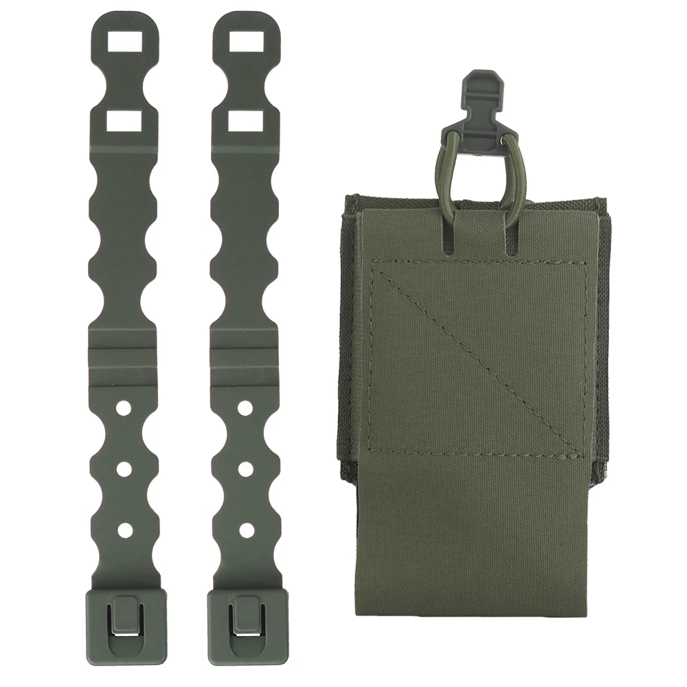 Funda táctica elástica para cargador, con linterna y cinturón