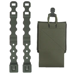 Funda táctica elástica para cargador, con linterna y cinturón