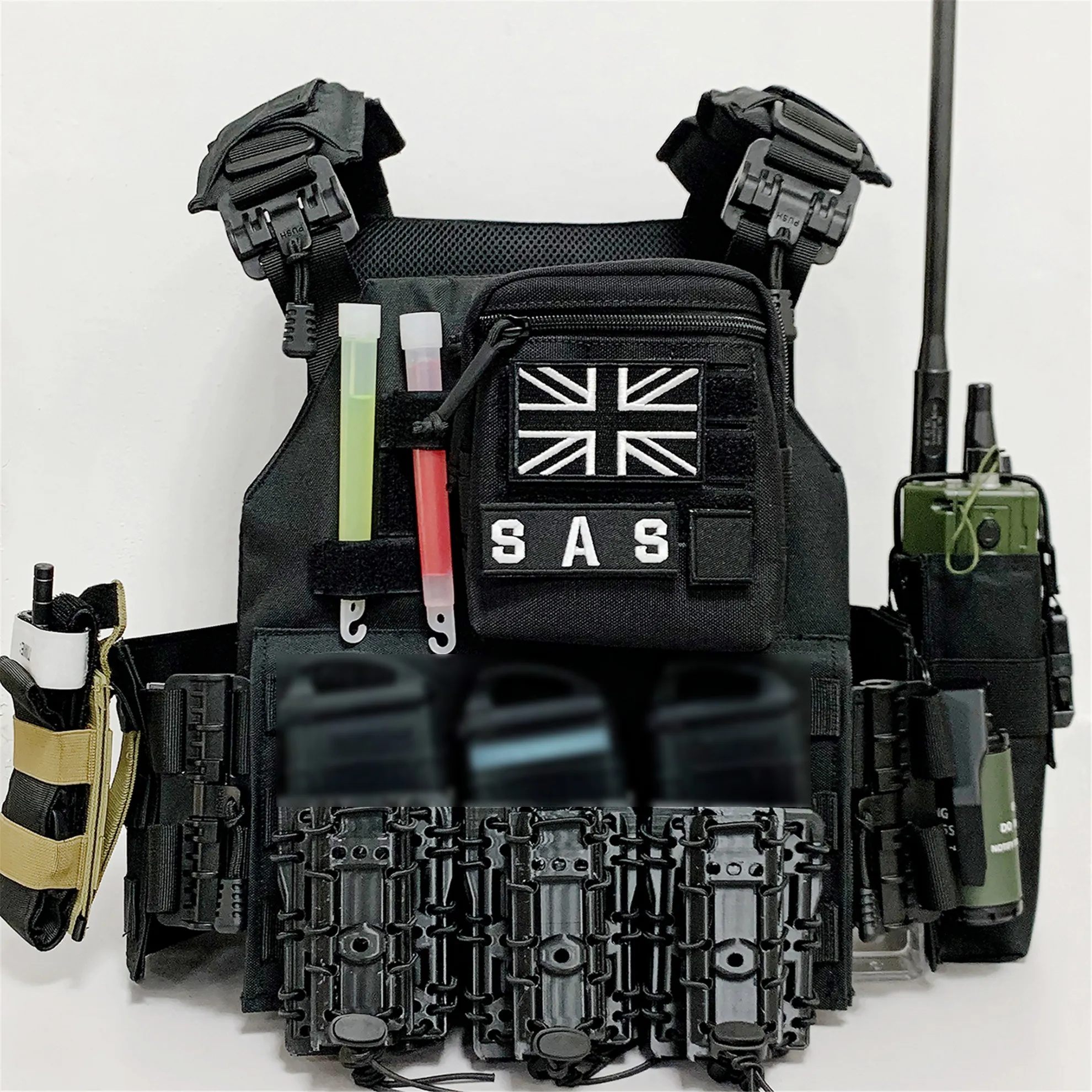Chaleco táctico antibalas para exteriores con accesorios - imagen 2