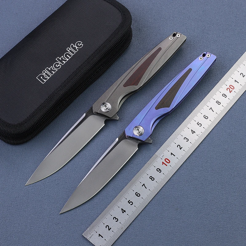 RIKE Navaja táctica plegable M390 acero militar EDC para bolsillo - imagen 4