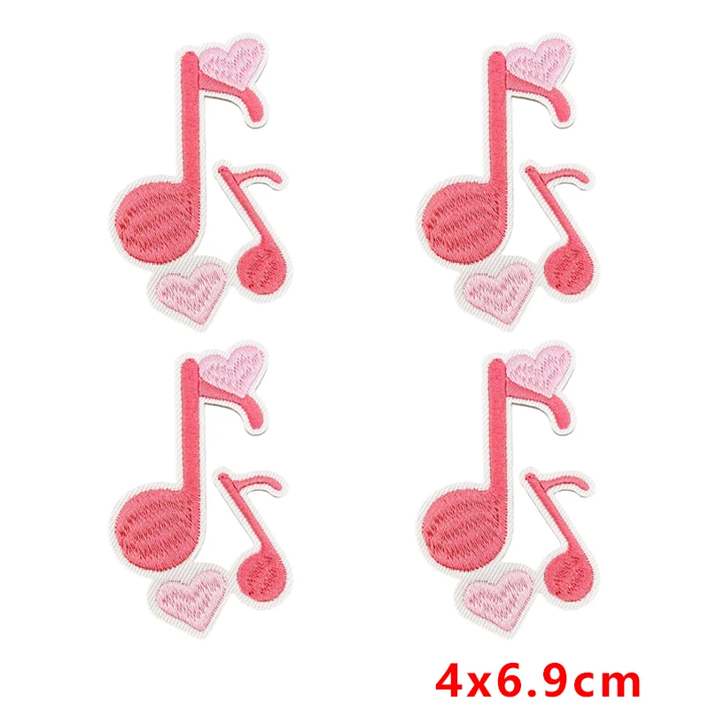Parches con estética rosa/negra para personalización en chaquetas