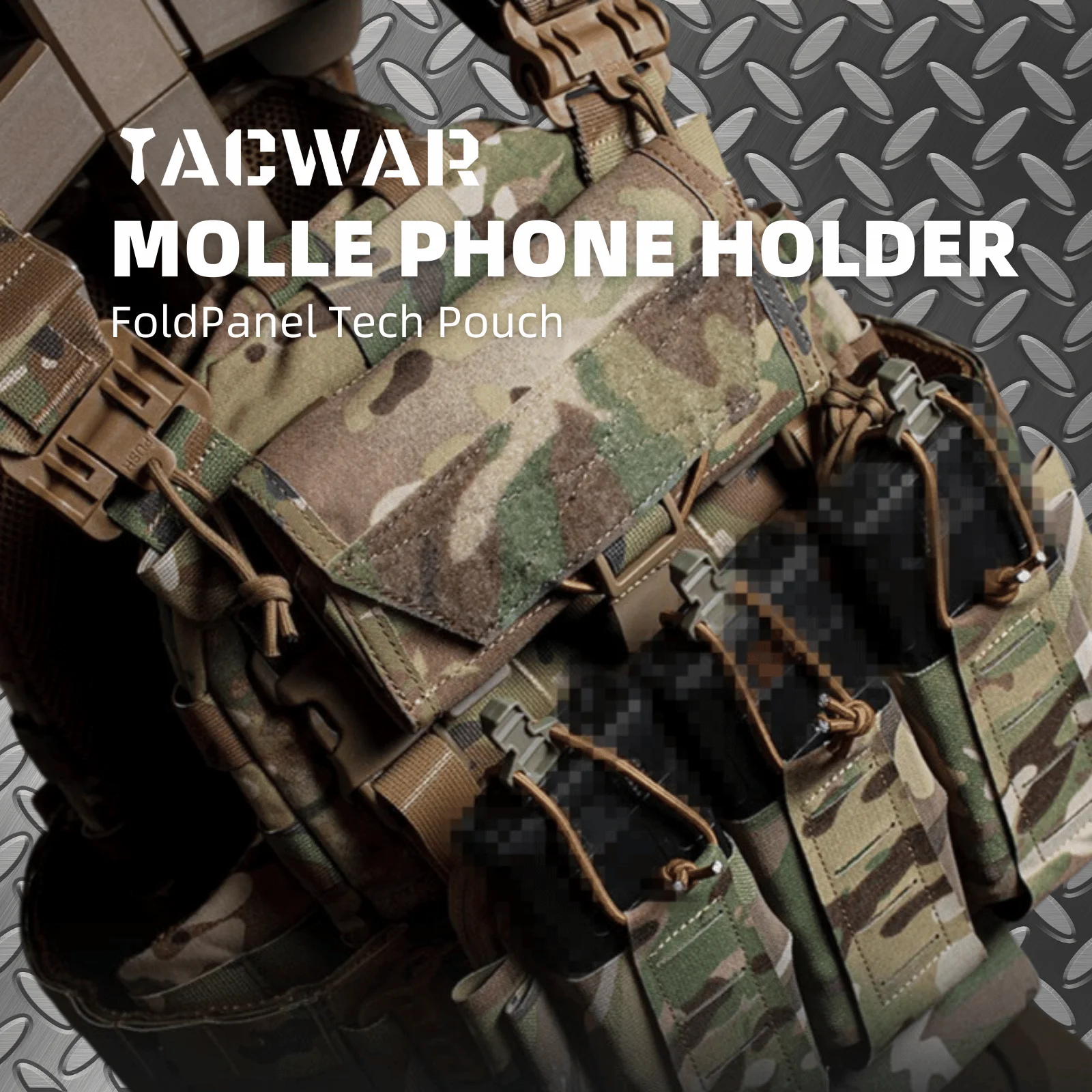 Funda táctica para smartphone con sistema MOLLE
