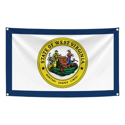 Bandera tapiz Virginia Occidental con emblema colgante poliéster