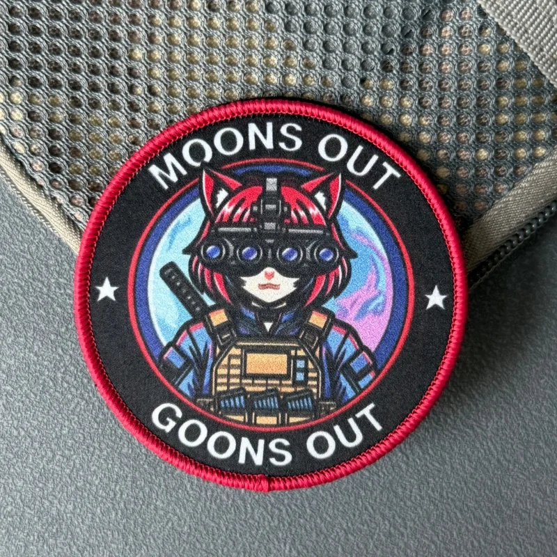 Parche táctico moral estilo anime para chicas con velcro - imagen 3
