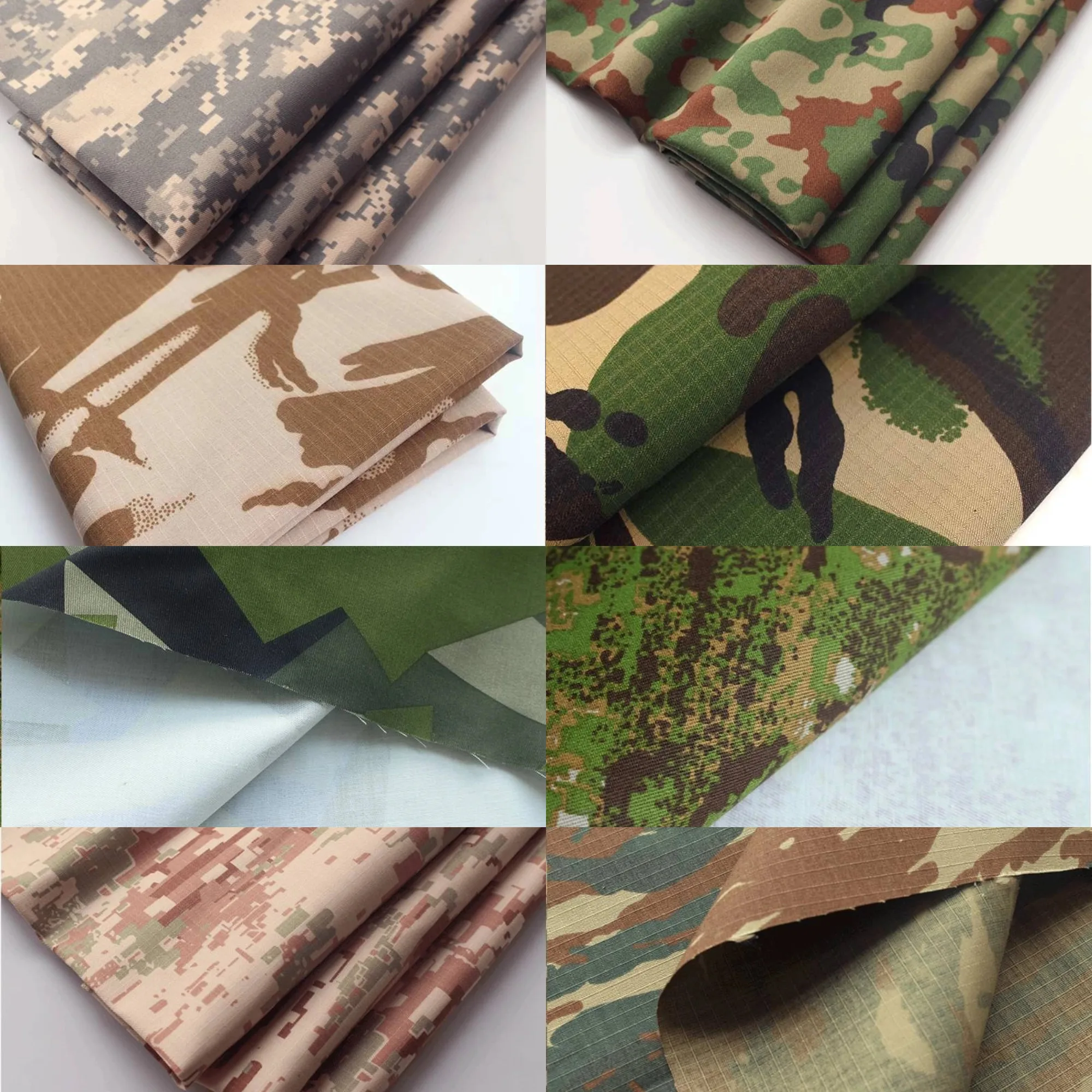 Tela táctica camuflaje geométrico twill poliéster outdoor DIY