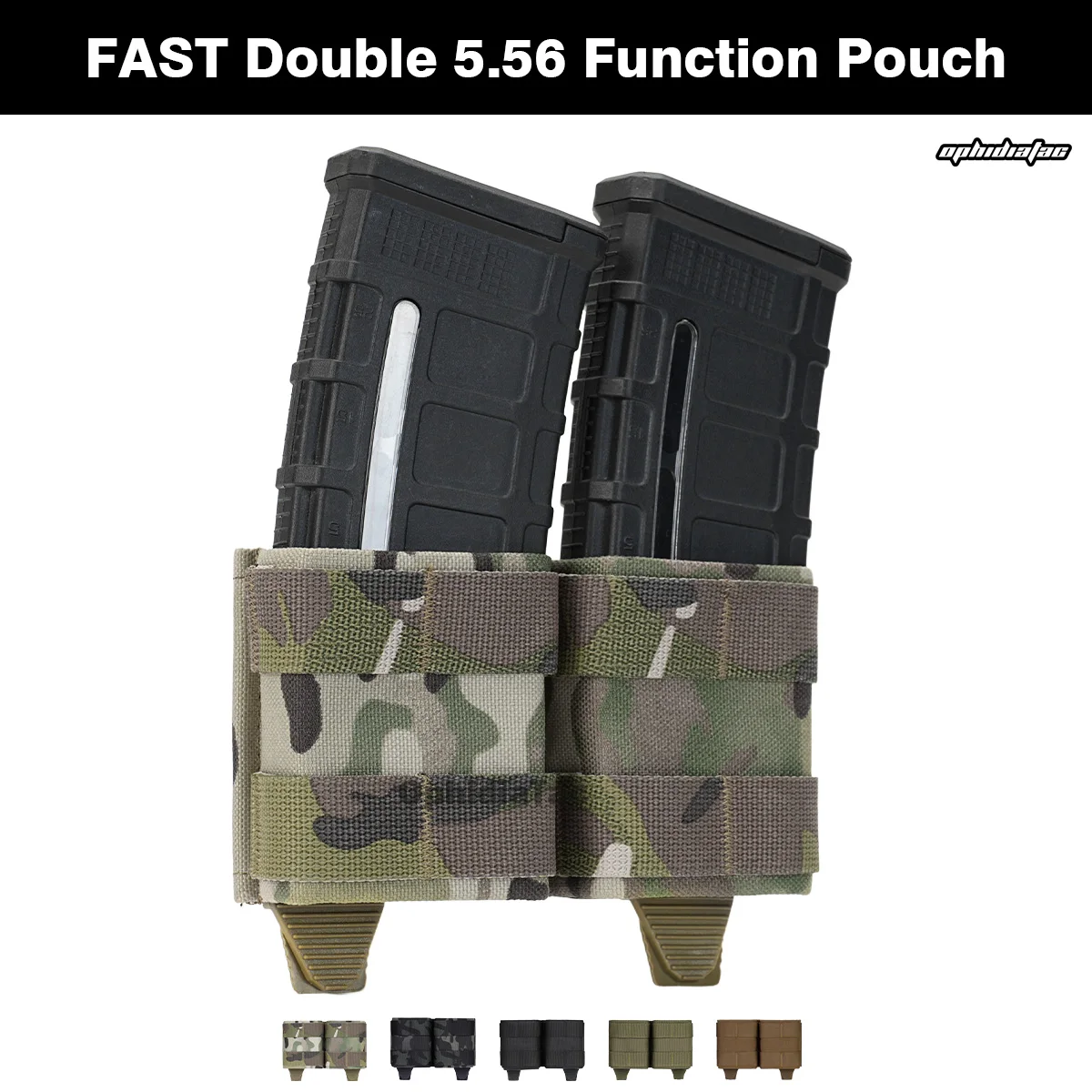 Bolsa magnética MOLLE perfil bajo liberación rápida tiro caza airsoft - imagen 3