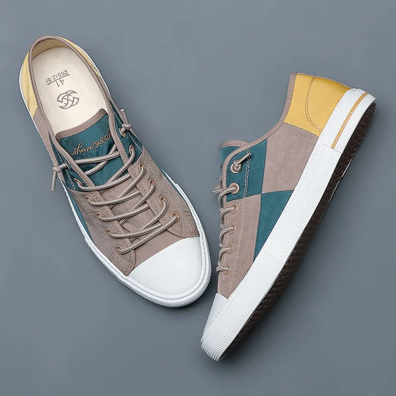 Zapatillas de lona para hombre sin cordones, ligeras y transpirables - imagen 2