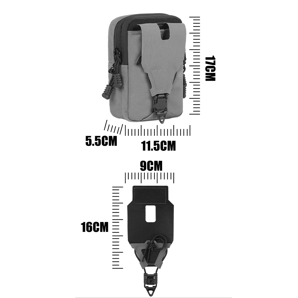 Bolsa táctica MOLLE para cintura EDC, airsoft y herramientas - imagen 3