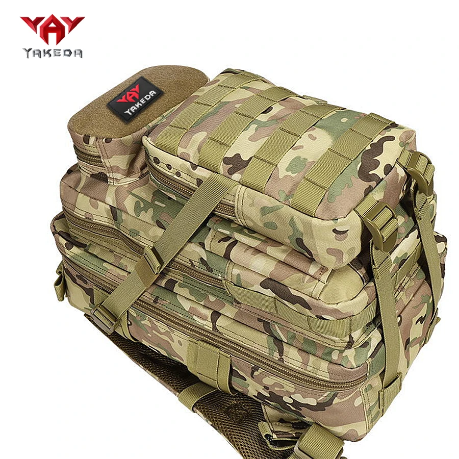 YAKEDA Mochila táctica de poliéster 600D con bolsillos multicapa - imagen 3