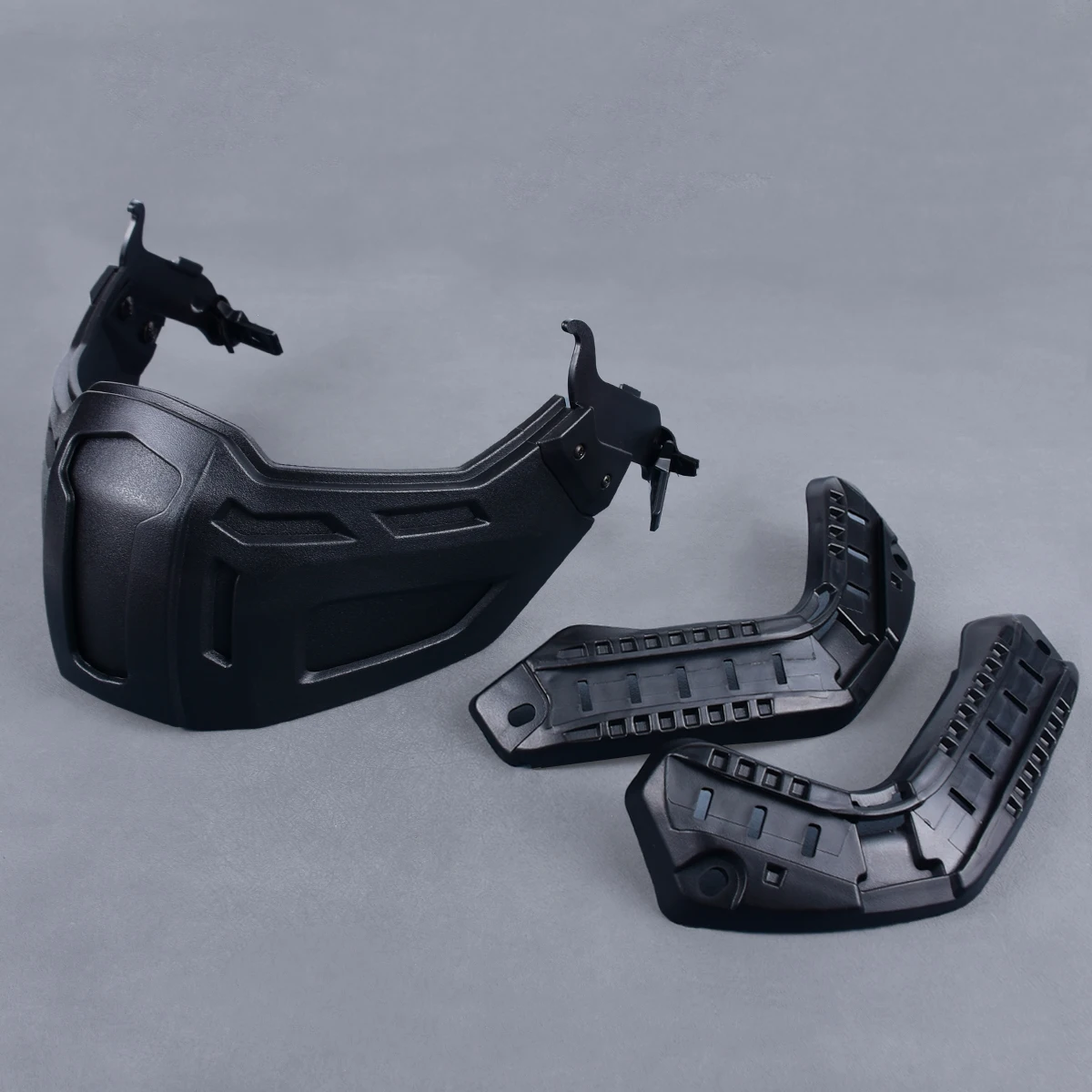 Casco táctico FAST con máscara media cara y gafas abatibles airsoft - imagen 5