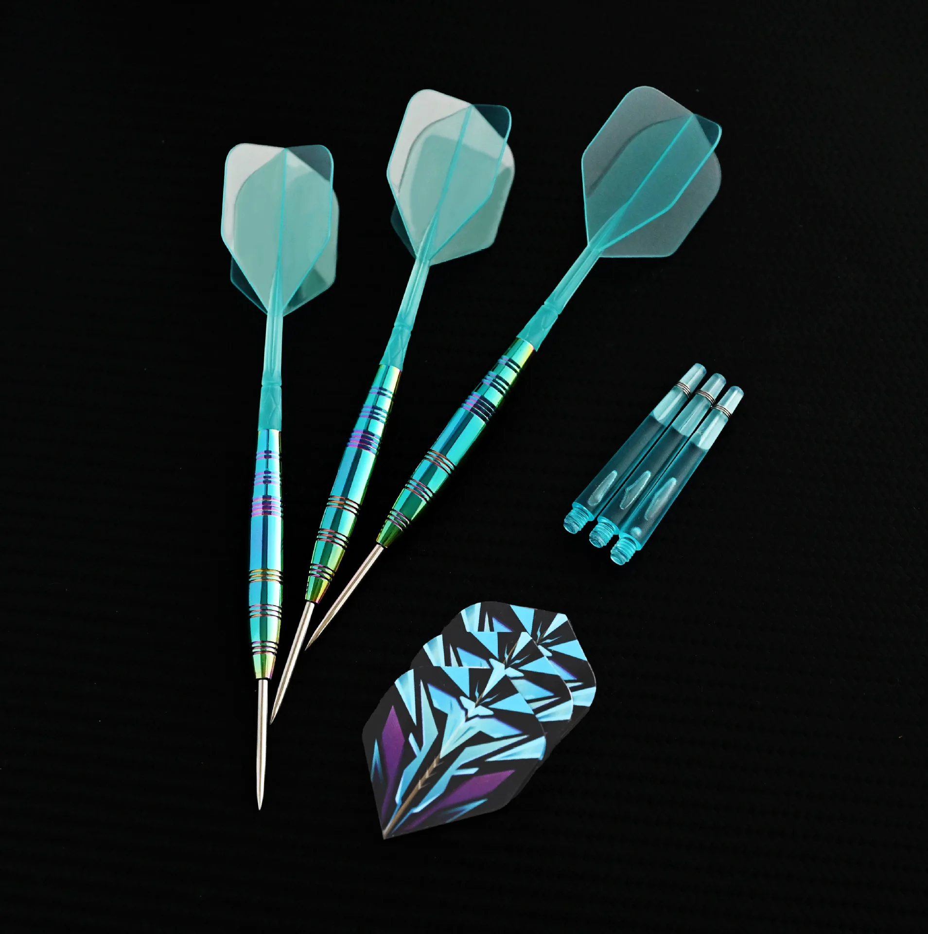 Dardos de acero con chapado decorativo y set completo - imagen 4