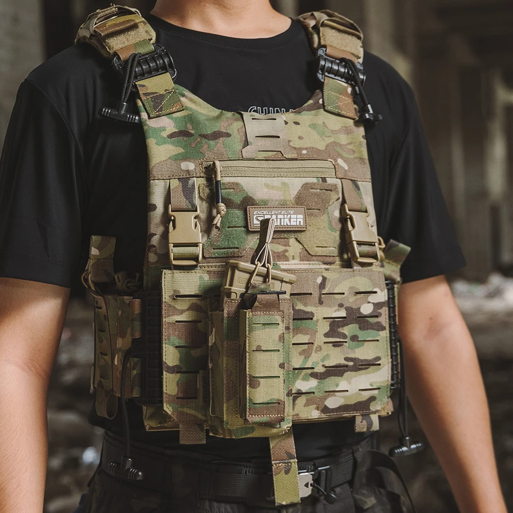 Bolsa táctica MOLLE para revistas – doble rifle/pistola