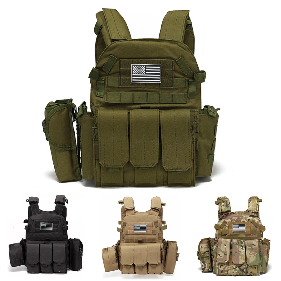 Chaleco táctico camuflaje Oxford alta densidad con correa ajustable