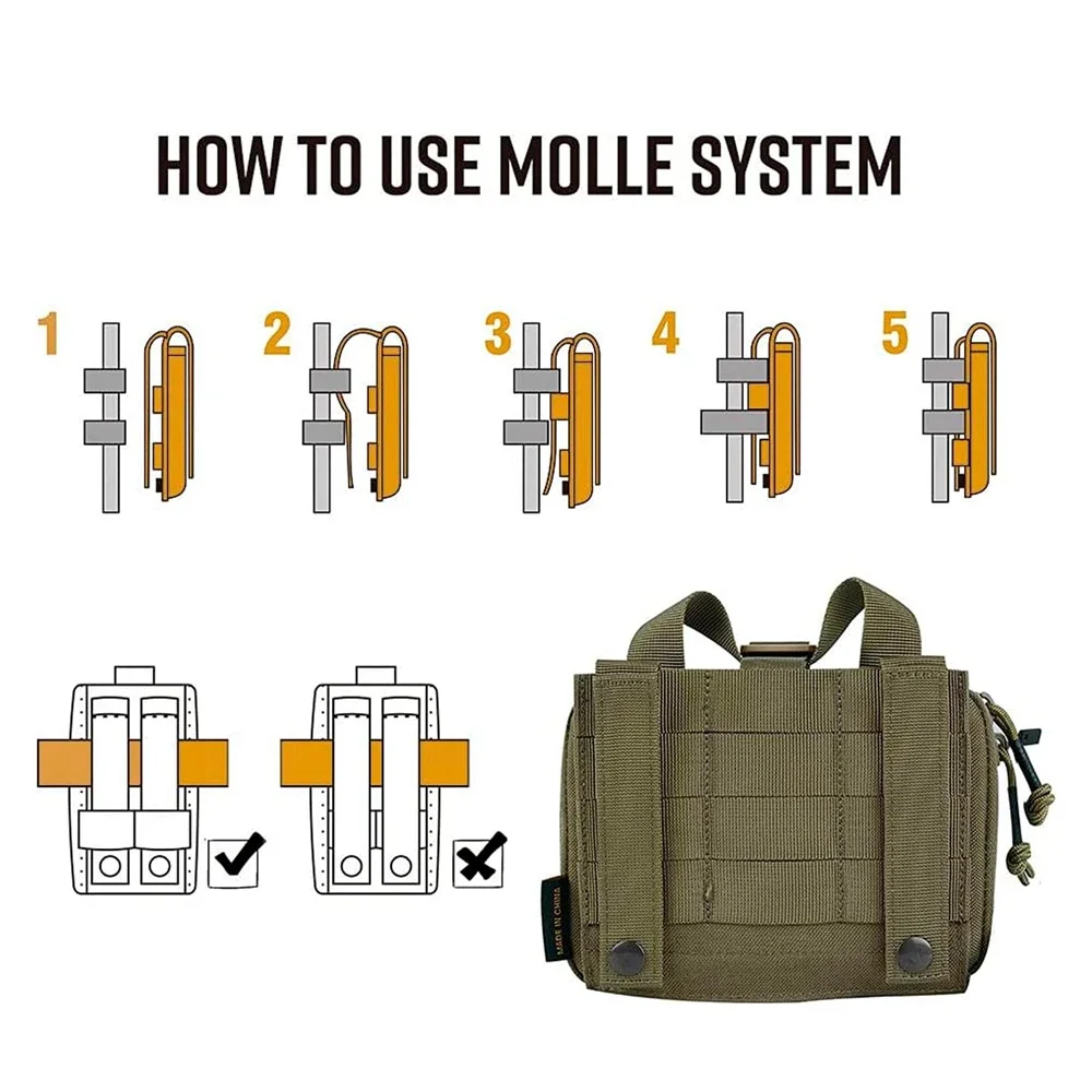 Bolsa médica táctica MOLLE para primeros auxilios - imagen 5