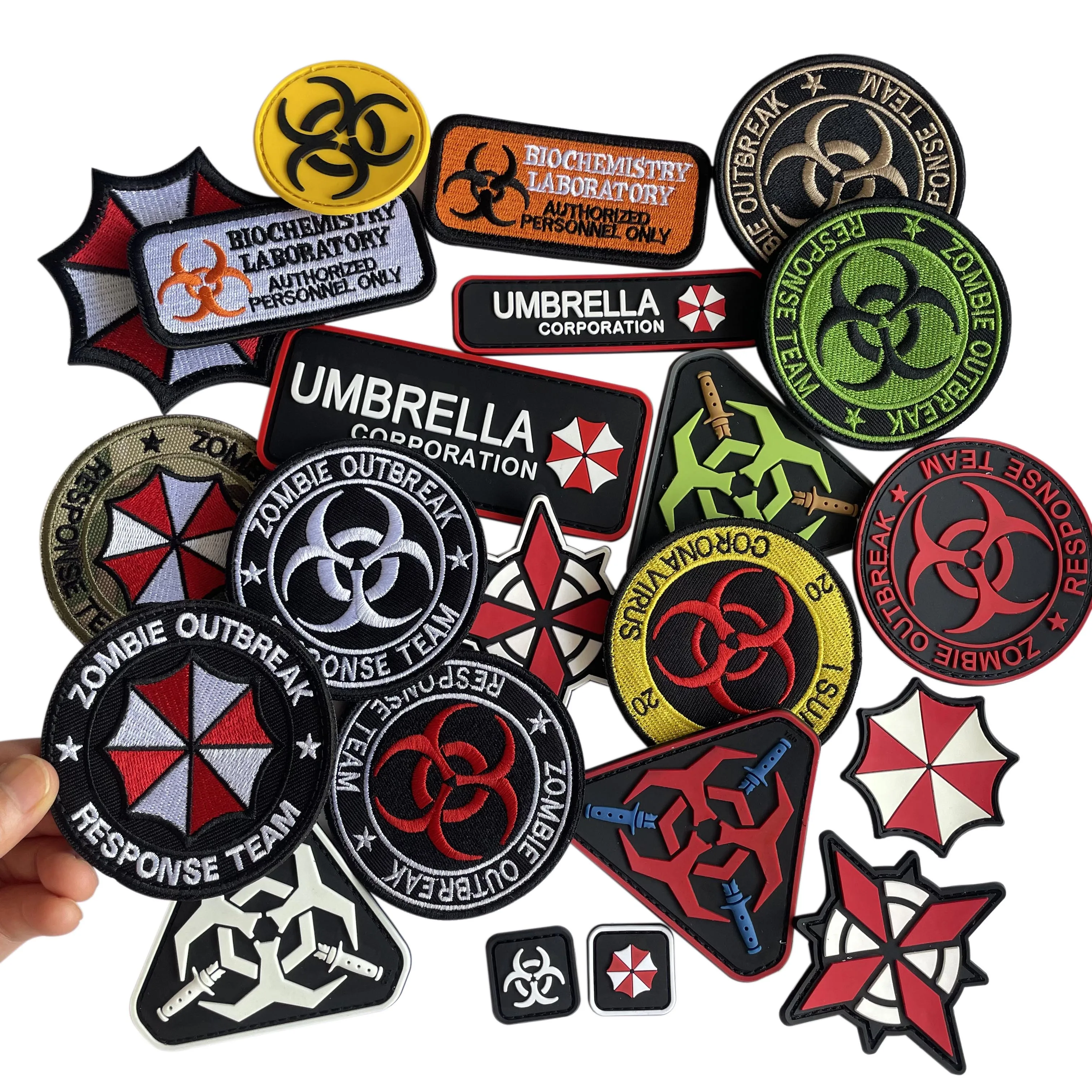 Umbrella Corporation parche bordado PVC riesgo biológico para mochila - imagen 5