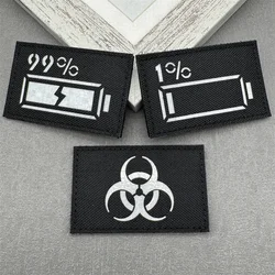 Parche táctico reflectante biohazard con velcro – Insignia moral