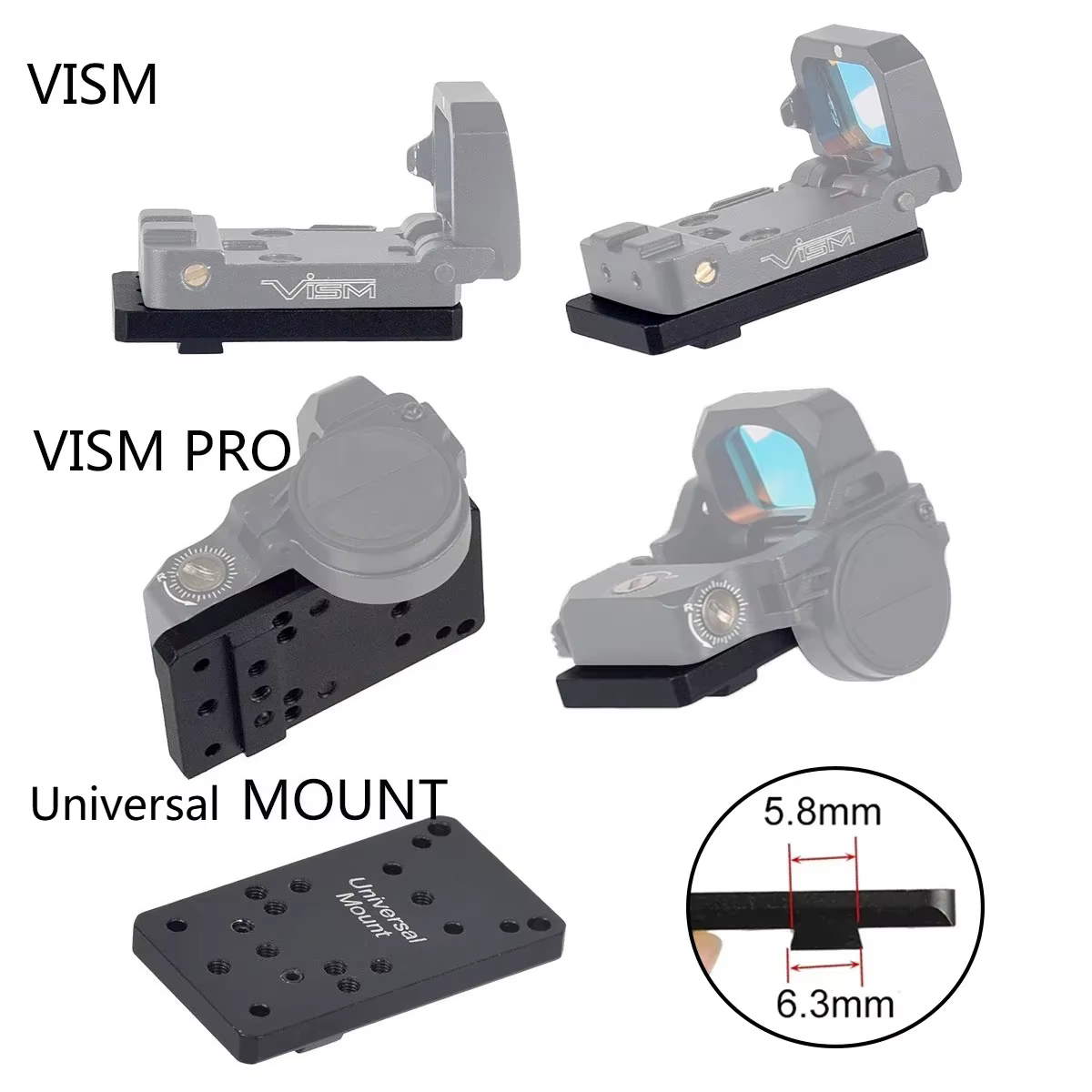 Soporte muntaciguard Michaels Tactical – Base acero montaje mira Glock G17 G19 - imagen 5