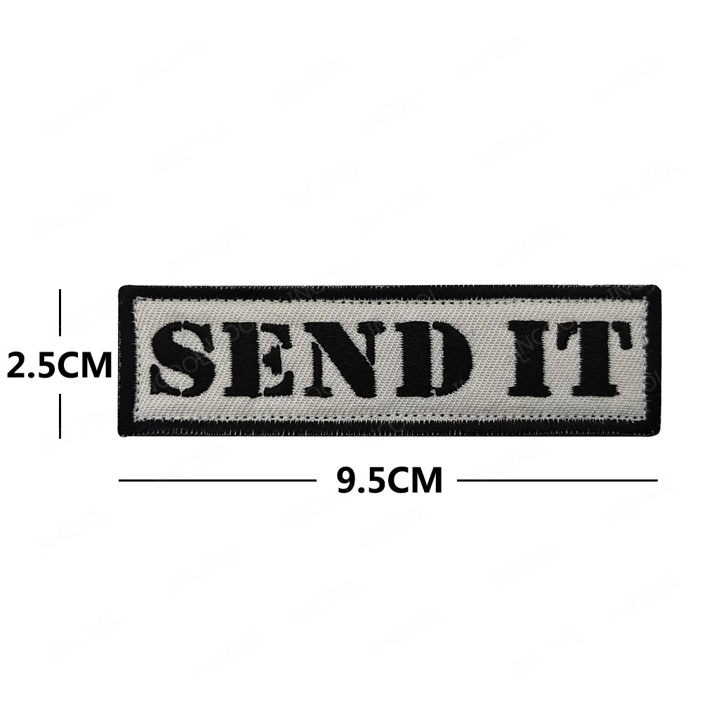 Send It Parches Tácticos Bordados para Llavero, Mochila y Ropa - imagen 3
