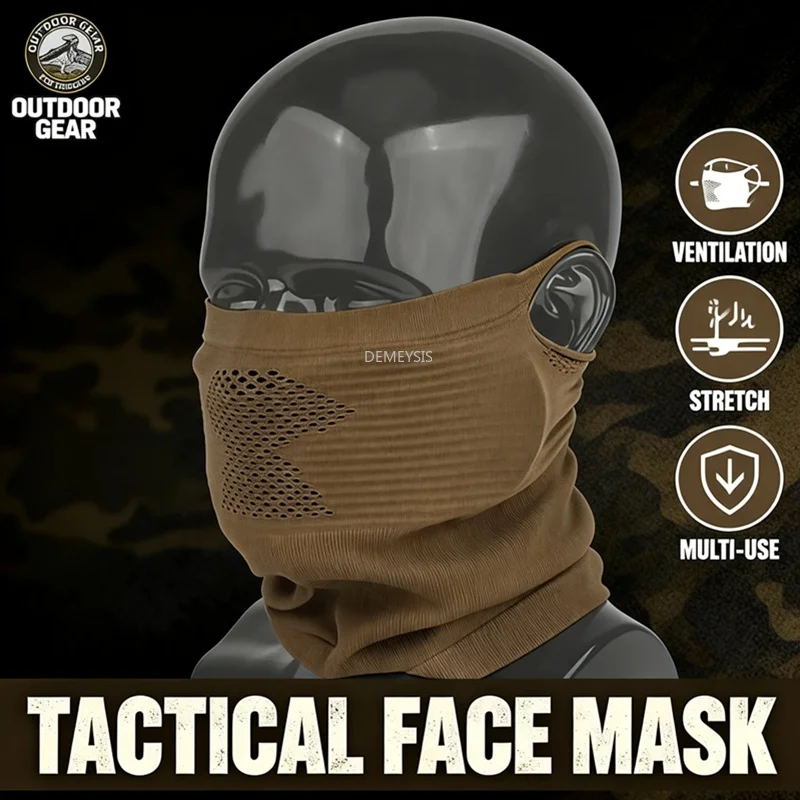 Máscara táctica balaclava malla de acero transpirable para airsoft - imagen 2