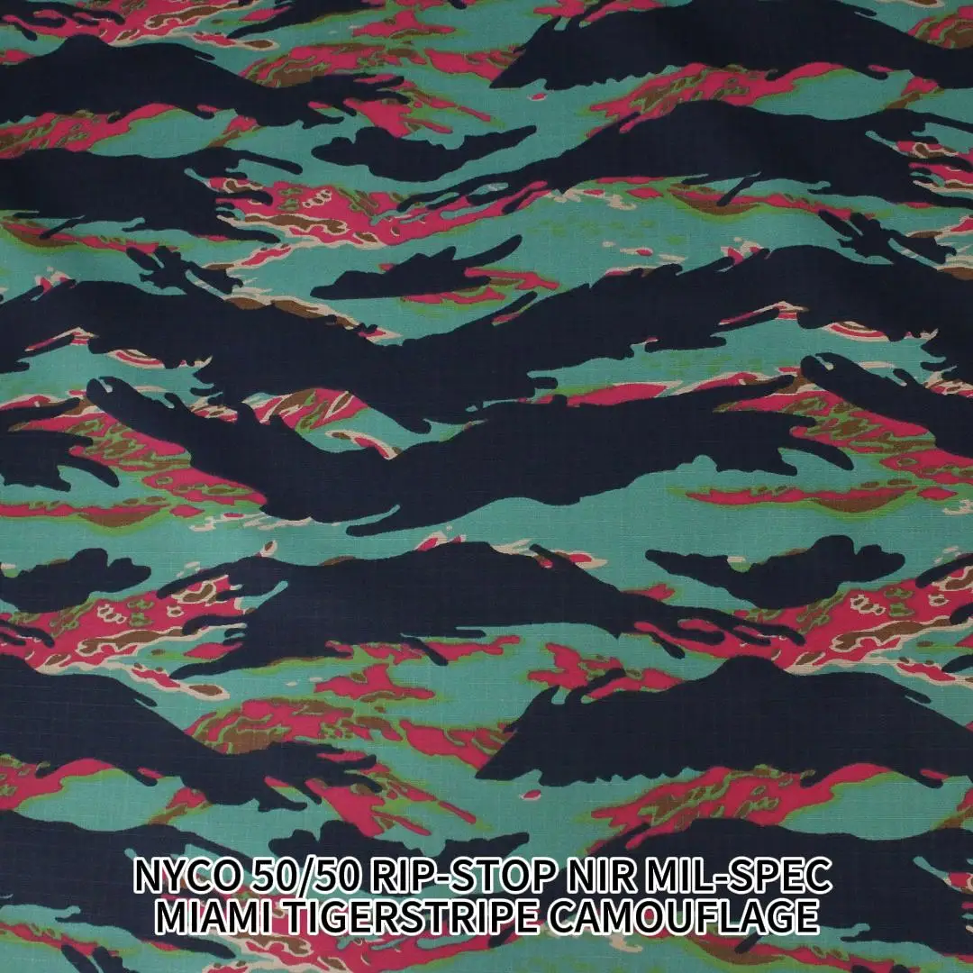 Tela táctica ripstop camuflaje Miami para uniforme militar