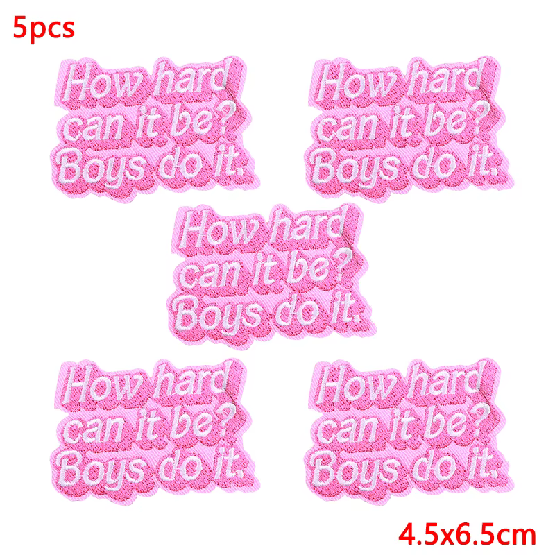 Parche termoadesivo Hip Hop letras rosa para planchar - imagen 4