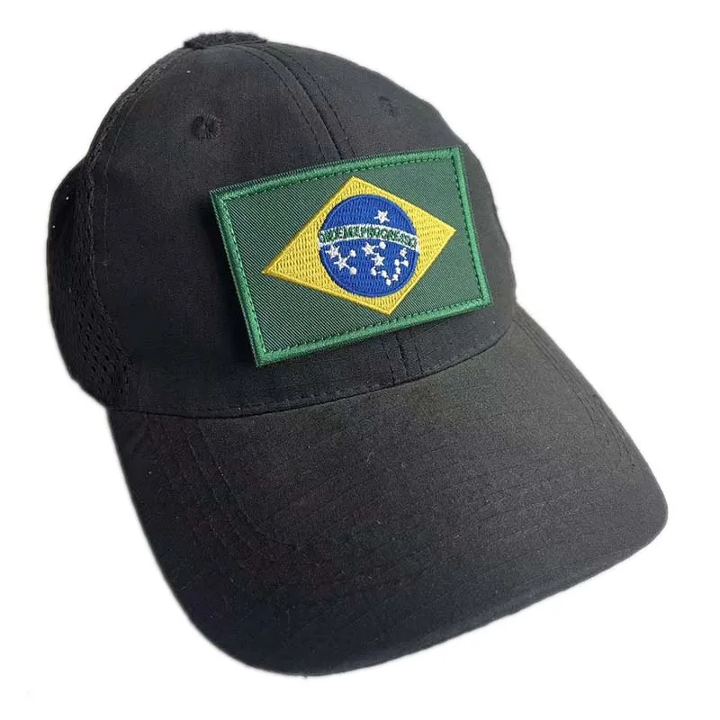 Parche bordado táctico BOPE con bandera de Brasil – mochila y uniforme - imagen 5