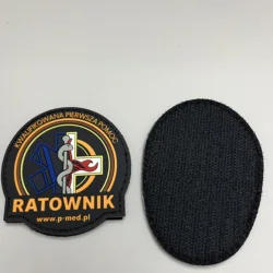 Parche PVC ecológico personalizado con logotipo para equipamiento