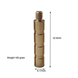 Inserto eje flecha 6,2mm 25/50/100 granos puntas anchas cobre