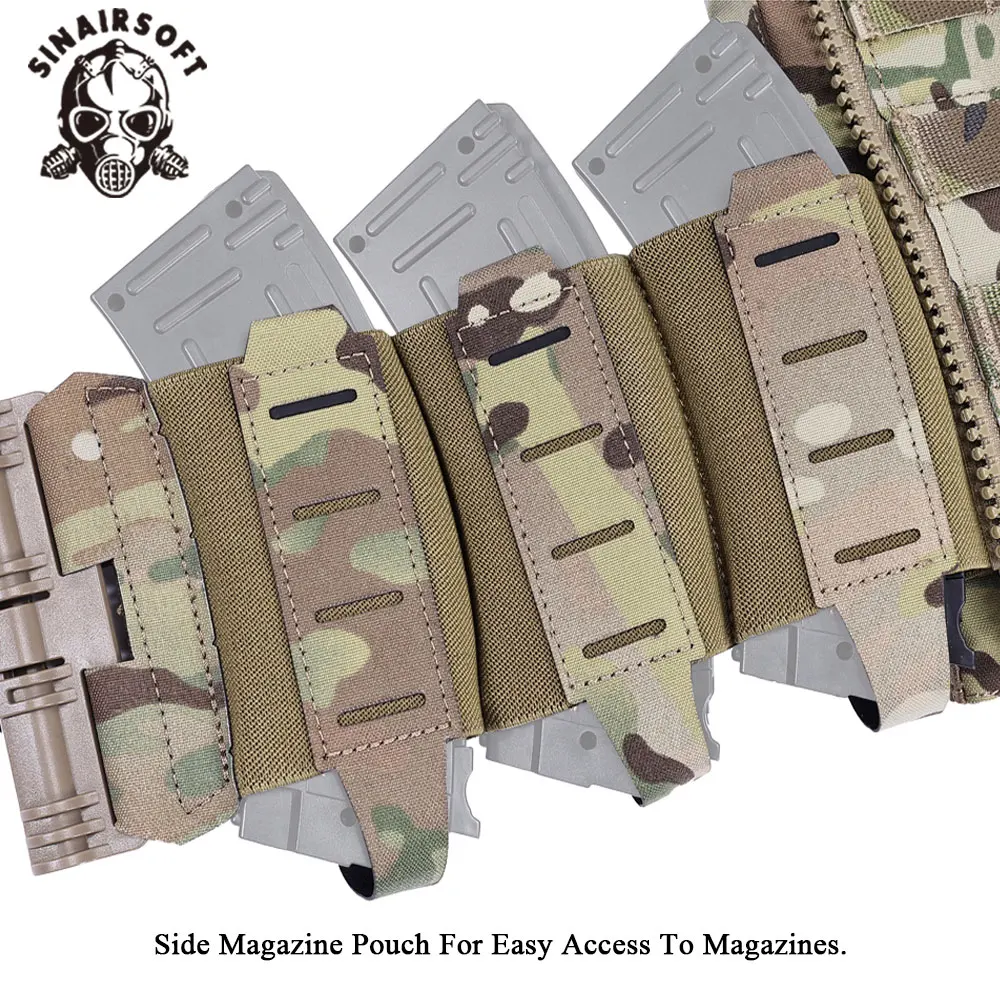 SINAIRSOFT Chaleco táctico portaplacas MOLLE con liberación rápida - imagen 5