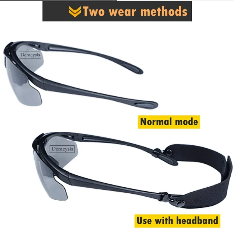 Gafas tácticas abatibles UV – Caza, senderismo y paintball - imagen 3
