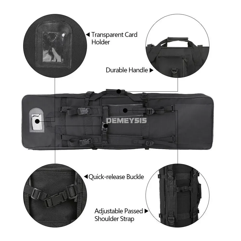 Funda táctica para rifle Airsoft y Paintball – Bolsa de transporte resistente