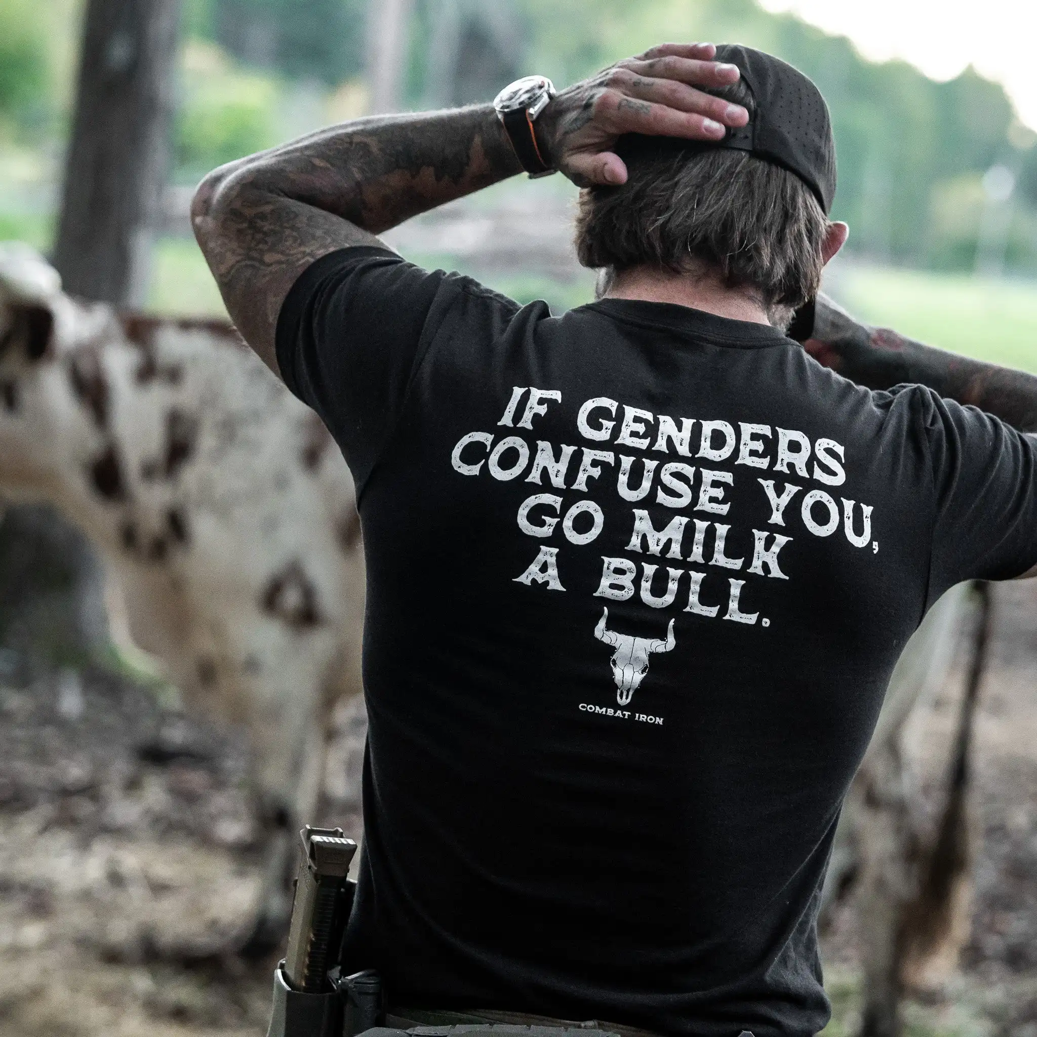 Combat Iron camiseta táctica militar hombre algodón cómodo - imagen 5