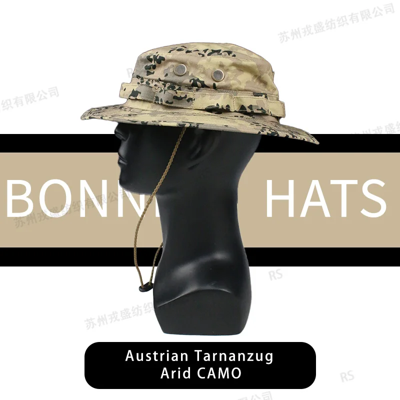 Sombrero boonie táctico militar de camuflaje arid en NYCO ripstop NIR - imagen 2
