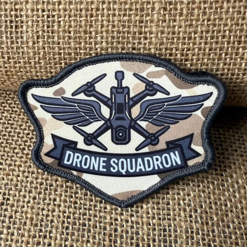 Parche Táctico Escuadrón Drones con Velcro para Chaleco y Mochila - imagen 4