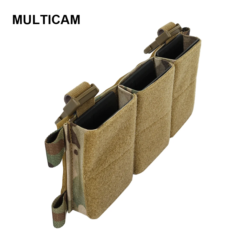 Vista frontal del portacargador para equipamiento táctico