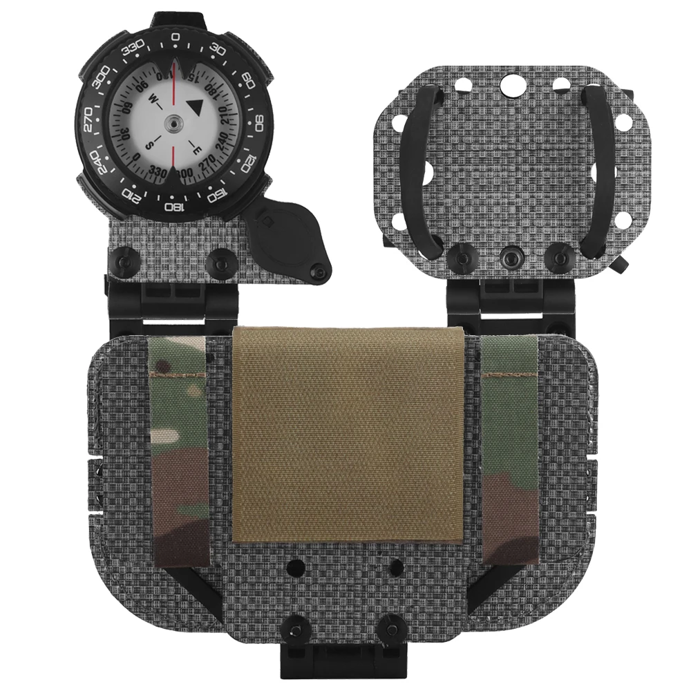 Panel táctico MOLLE de supervivencia para exterior con brújula GPS - imagen 4