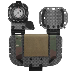 Panel táctico MOLLE de supervivencia para exterior con brújula GPS
