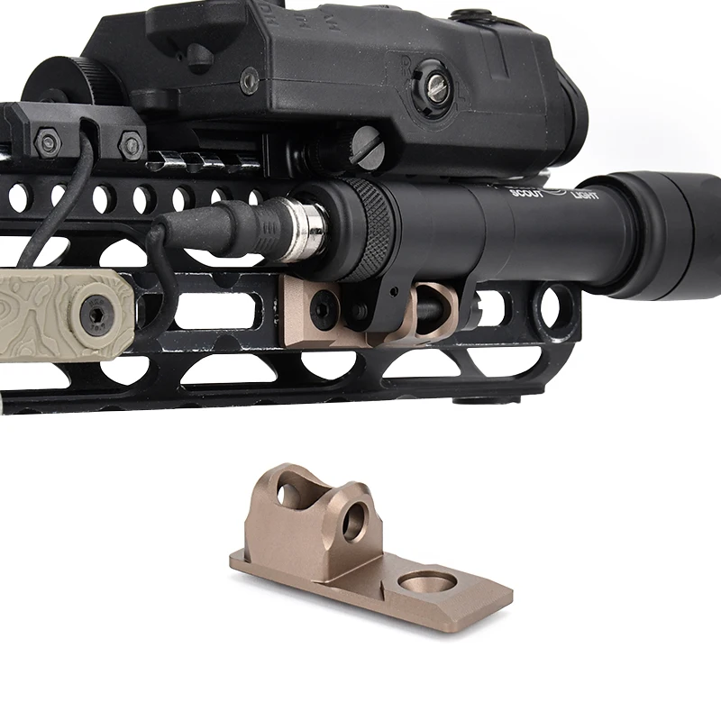 Montaje deslizante para linterna táctica con riel MLOK y aluminio - imagen 5