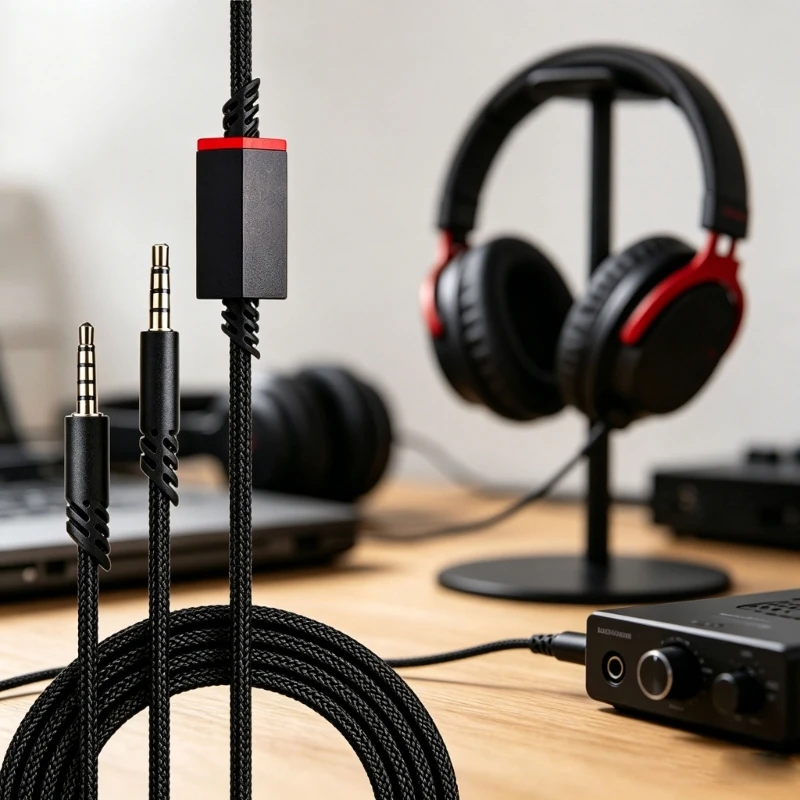 Cable de repuesto jack de audio con silenciador en línea